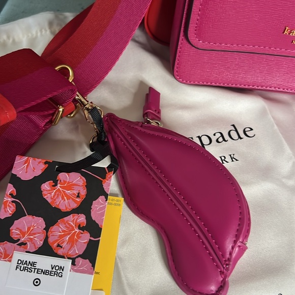 Kate Spade double bag color block crossbody Soffiano leather bag - Picture 12 of 13